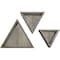 Ekena Millwork Triangle, Closed Back, Vintage Farmhouse Shadow Box Shelves, Barnwood Decor Collection, PK3 DECR15SBTRCBGY - alternate 4